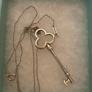 Pre-loved Authentic Tiffany’s Keychain Sterling Silver Necklace
